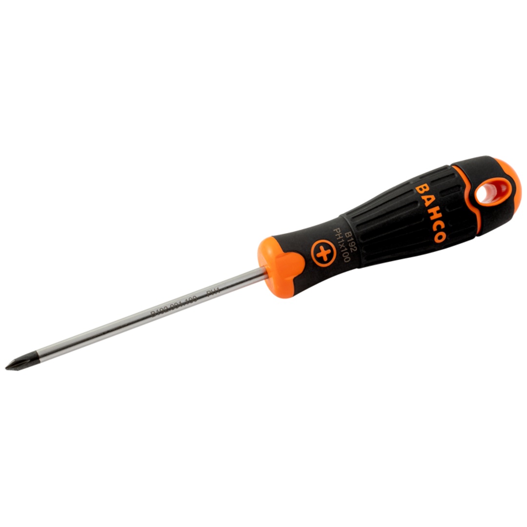 BahcoFIT Phillips-Schraubendreher mit 2-Komponenten-Griff, PH0 x 200 mm