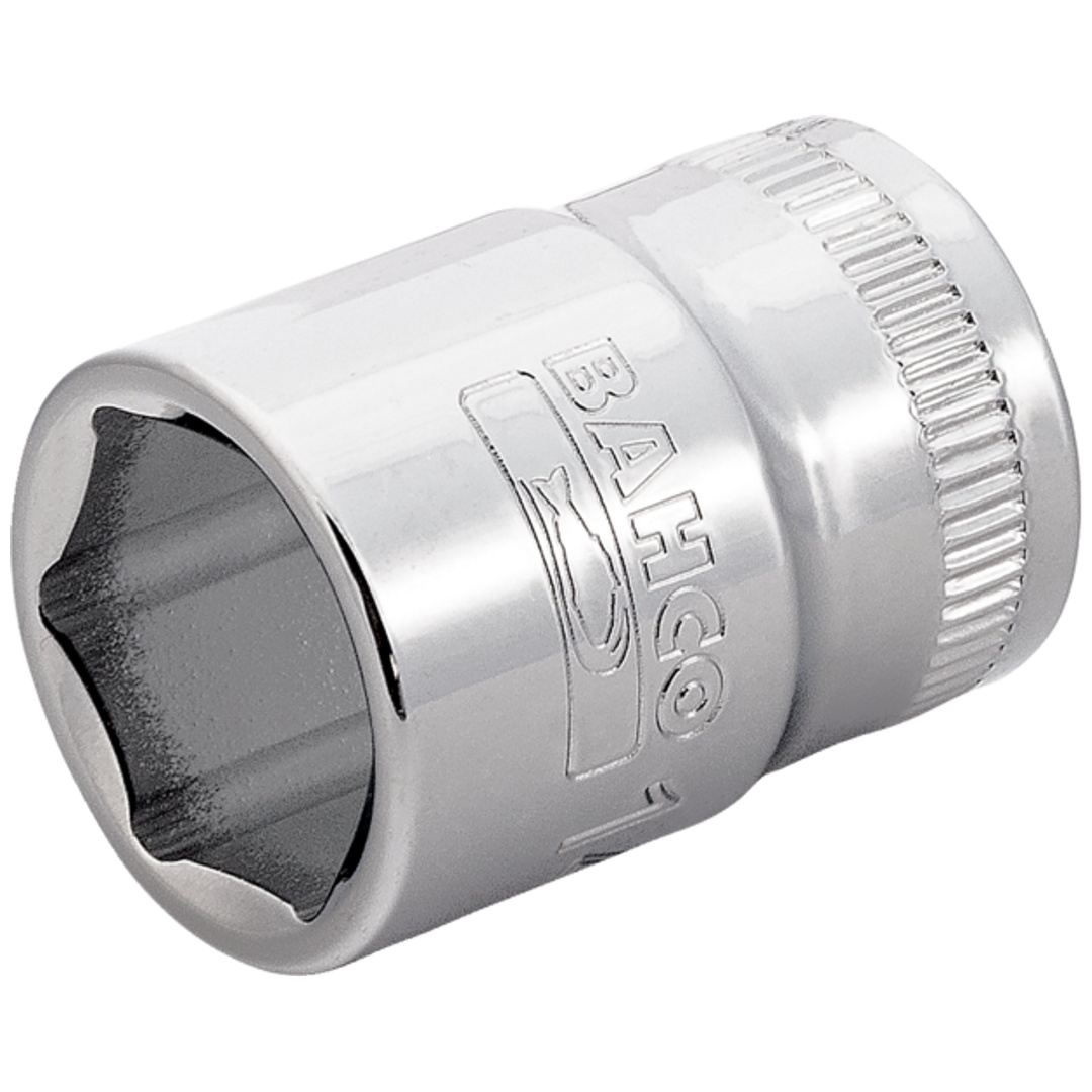 Bahco Steckschlüssel-Einsatz 9 Mm – 3/8 Zoll Antrieb, 6-kant, Verchromt, Modell 7400SM-9