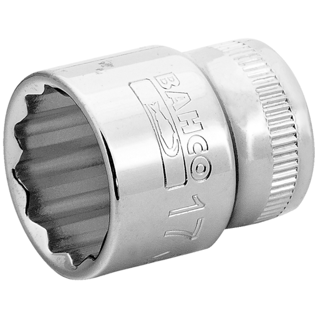 Bahco 3/8 Steckschlüssel-Einsatz, Zwölfkant, 20 mm - Einzelhandelsverpackung