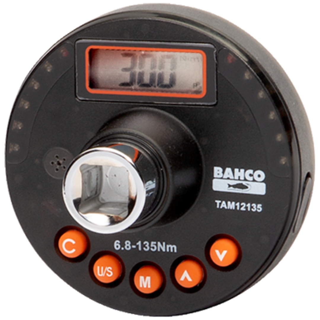 Bahco Elektronischer Drehmoment- und Winkelmessadapter, 3/8, 6,8-135 N·m
