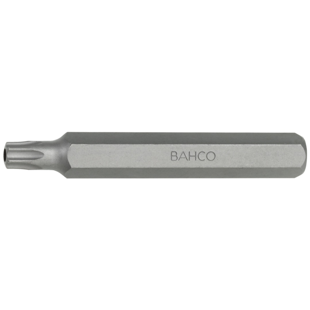 Bahco 10 mm Bits für TX-Schrauben mit Sicherungsstift, TR40, extra lang