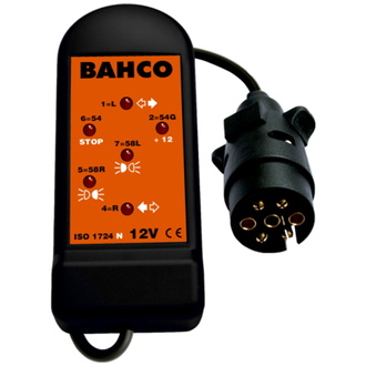 Bahco Steckdosen-Tester, 12 V - 7 Pin