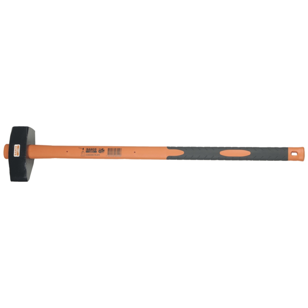 Bahco Vorschlaghammer mit Fiberglasstiel, einseitig flach, 900 mm, 5 kg