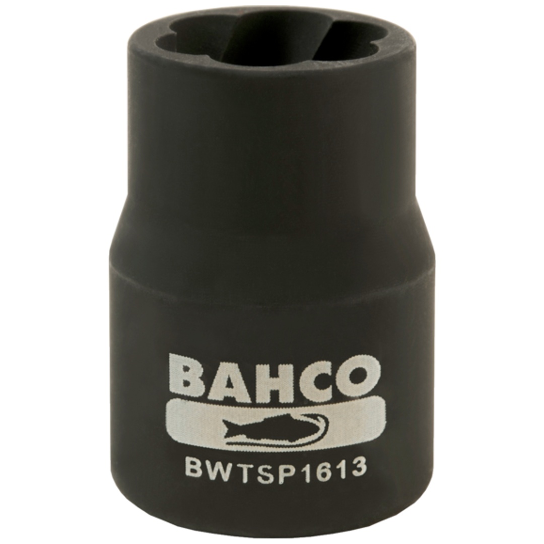Bahco 3/8 Spezial Steckschlüssel-Einsatz zum Lösen defekter Muttern oder Schraubköpfe, 13 mm