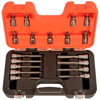 Bahco 1/2" Steckschlüssel-Satz mit TORX-Bits - 18-tlg.