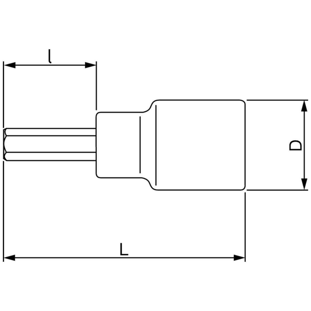 Bahco 1/4 Zoll Steckschlüsseleinsatz SW 13mm - 6-Punkt, 24.7 Mm Lang, Für Präzises Arbeiten An Schrauben