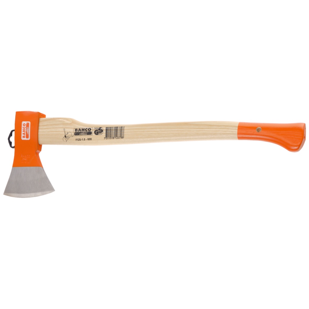 Bahco Fällaxt mit geschwungenem Eschenstiel, 600 mm, 1,5 kg