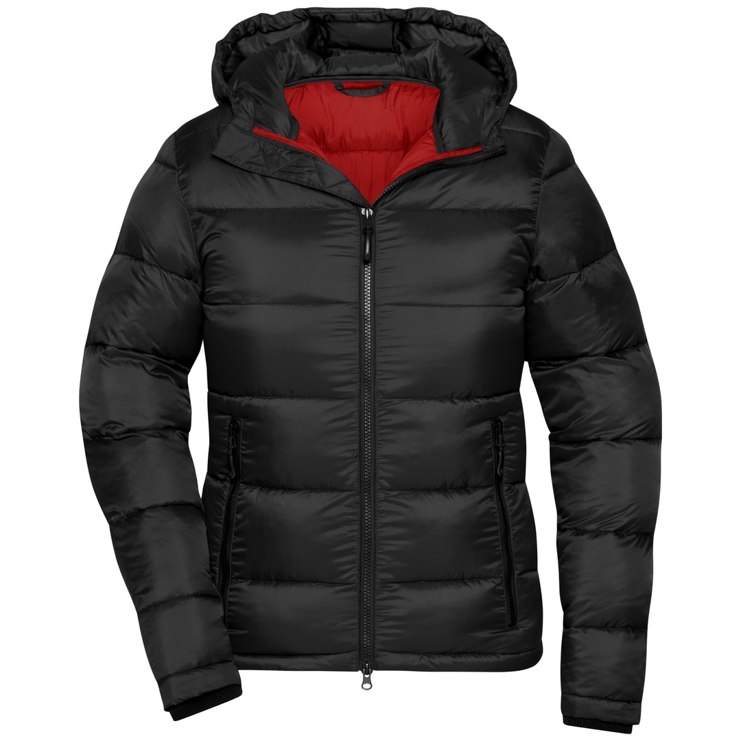 James & Nicholson Winterjacke Damen JN1167 Gr. M black/red