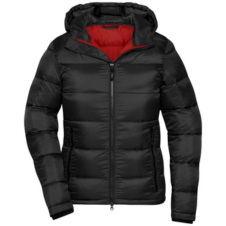 James & Nicholson Winterjacke Damen JN1167 Gr. L black/red