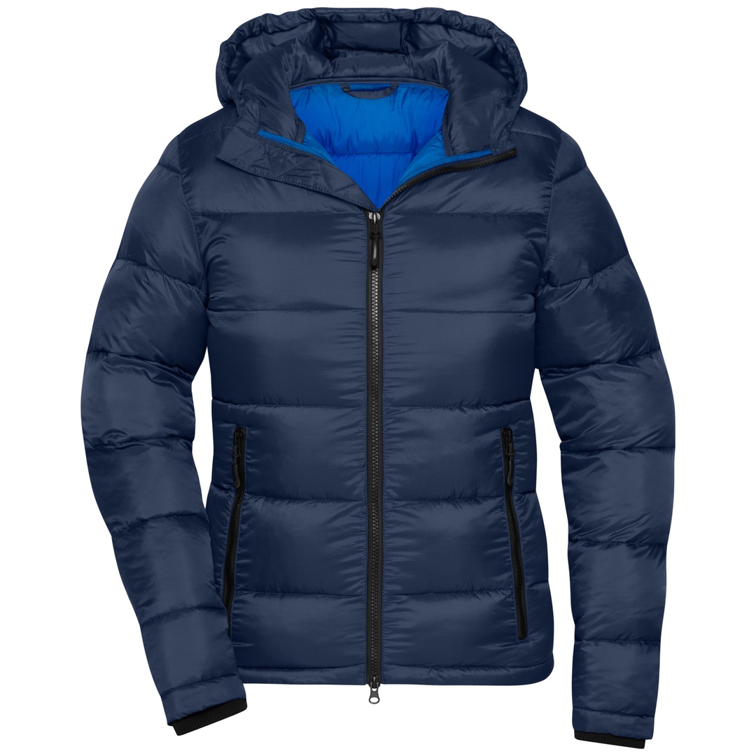James & Nicholson Winterjacke Damen JN1167 Gr. S navy/electric-blue