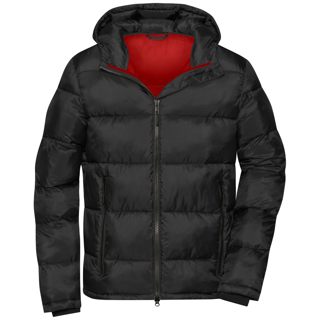 James & Nicholson Winterjacke Herren JN1168 Gr. XL black/red