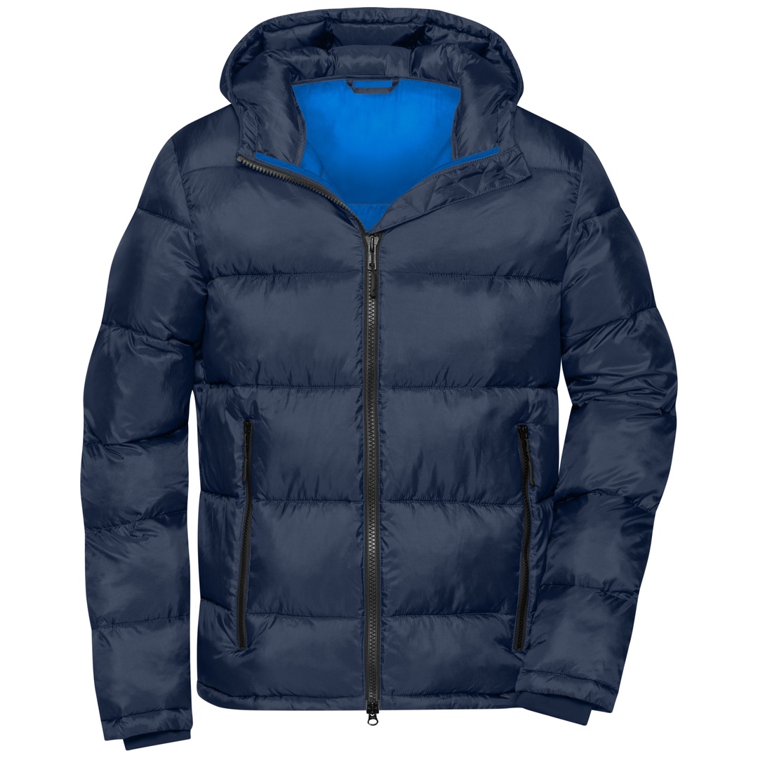 James & Nicholson Winterjacke Herren JN1168 Gr. L navy/electric-blue