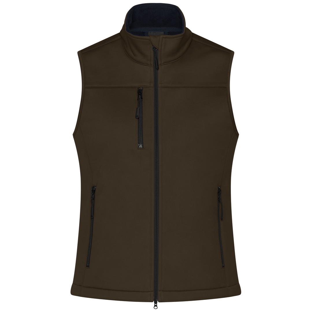 James & Nicholson Softshellweste Damen JN1169 Gr. S brown