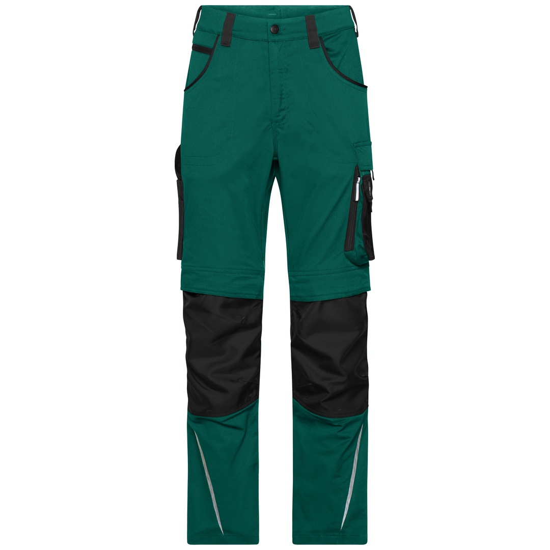 James & Nicholson Arbeitshose schmale Schnittführung JN1832 Gr. 58 dark-green/black