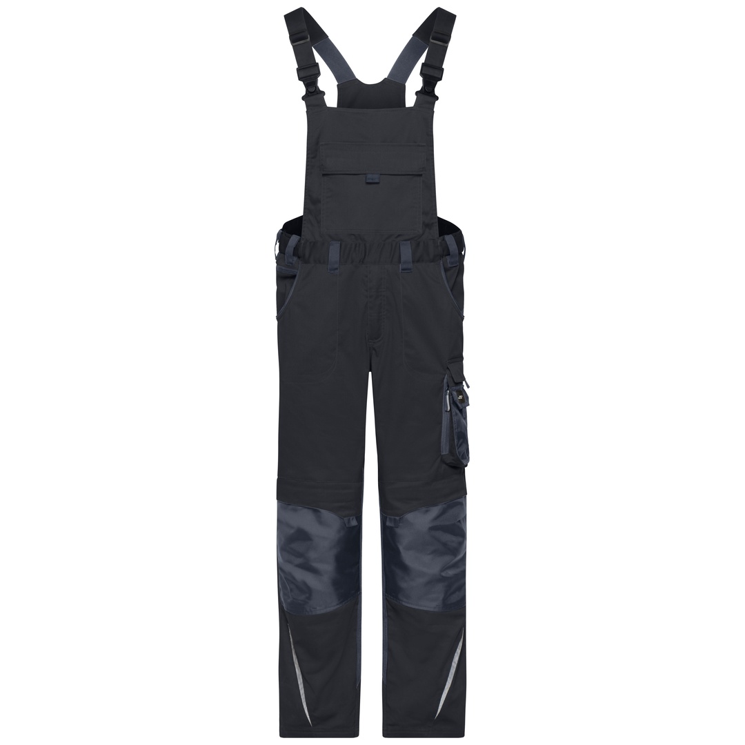 James & Nicholson Latzhose mit elastischen Bund JN1833 Gr. 56 black/carbon