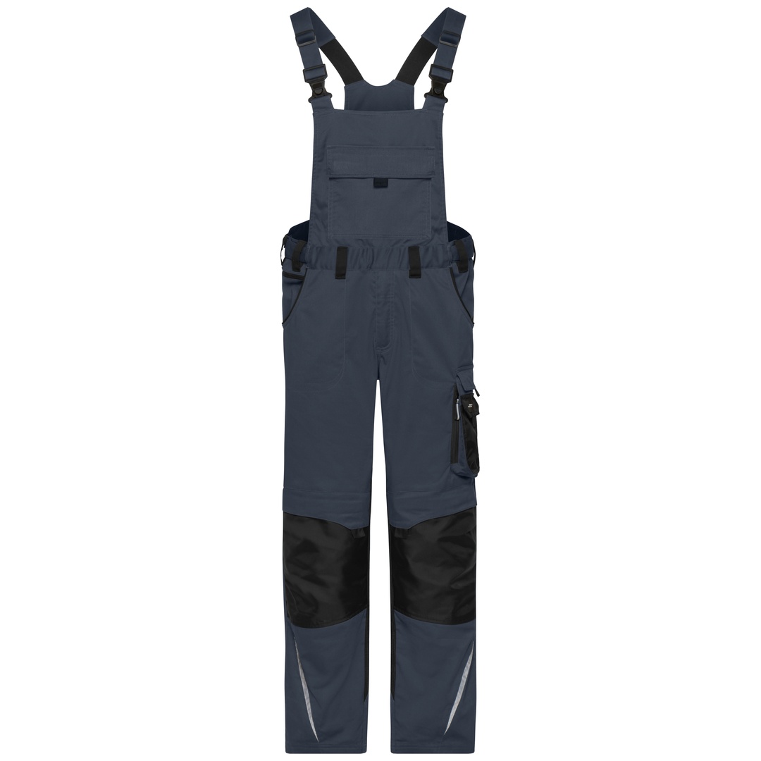 James & Nicholson Latzhose mit elastischen Bund JN1833 Gr. 62 carbon/black