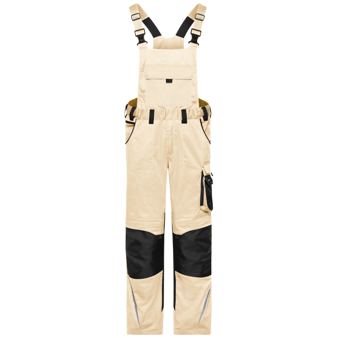 James & Nicholson Latzhose mit elastischen Bund JN1833 Gr. 98 stone/black