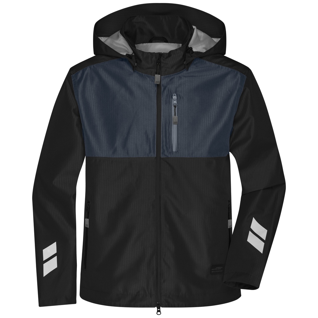 James & Nicholson atmungsaktive Arbeitsjacke JN1814 Gr. L black/carbon