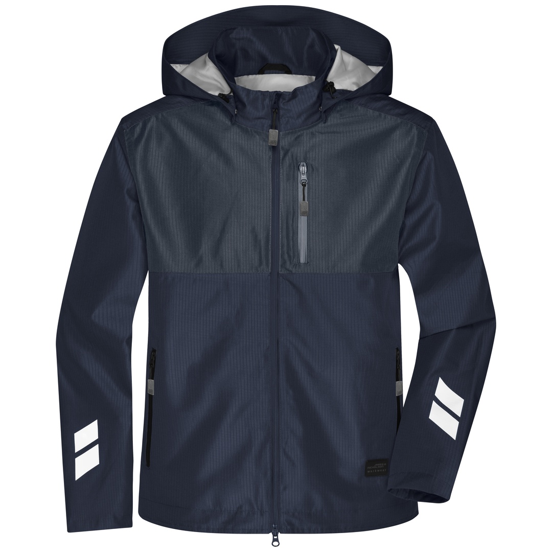 James & Nicholson atmungsaktive Arbeitsjacke JN1814 Gr. M navy/carbon