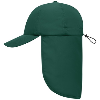 myrtle beach 6 Panel Cap mit extra langem Nackenschutz MB6243 Gr. one size dark-green