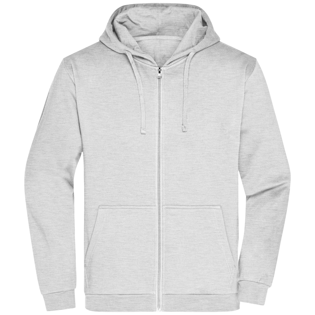 James & Nicholson Sweatjacke mit Kapuze Herren JN756 Gr. M ash