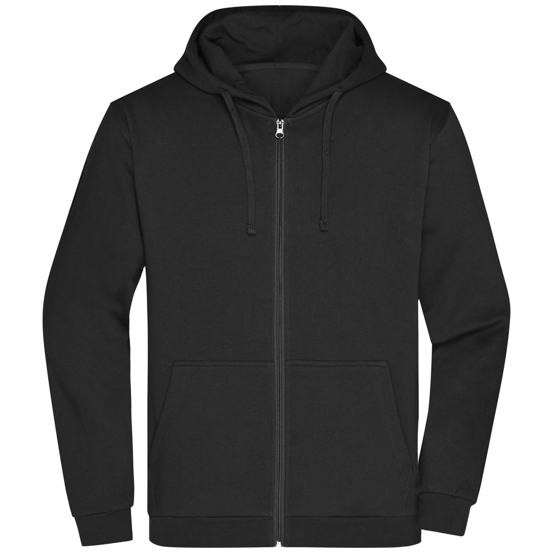 James & Nicholson Sweatjacke mit Kapuze Herren JN756 Gr. L black