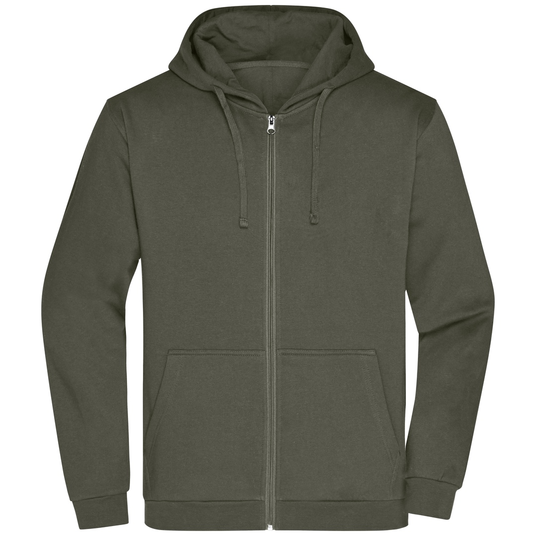 James & Nicholson Sweatjacke mit Kapuze Herren JN756 Gr. XL dark-grey