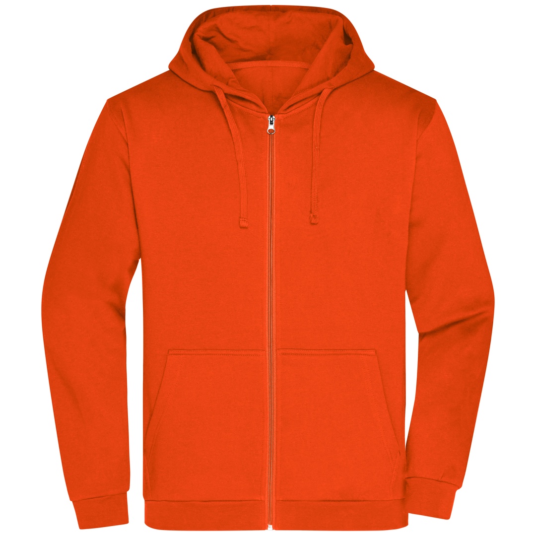 James & Nicholson Sweatjacke mit Kapuze Herren JN756 Gr. XL orange