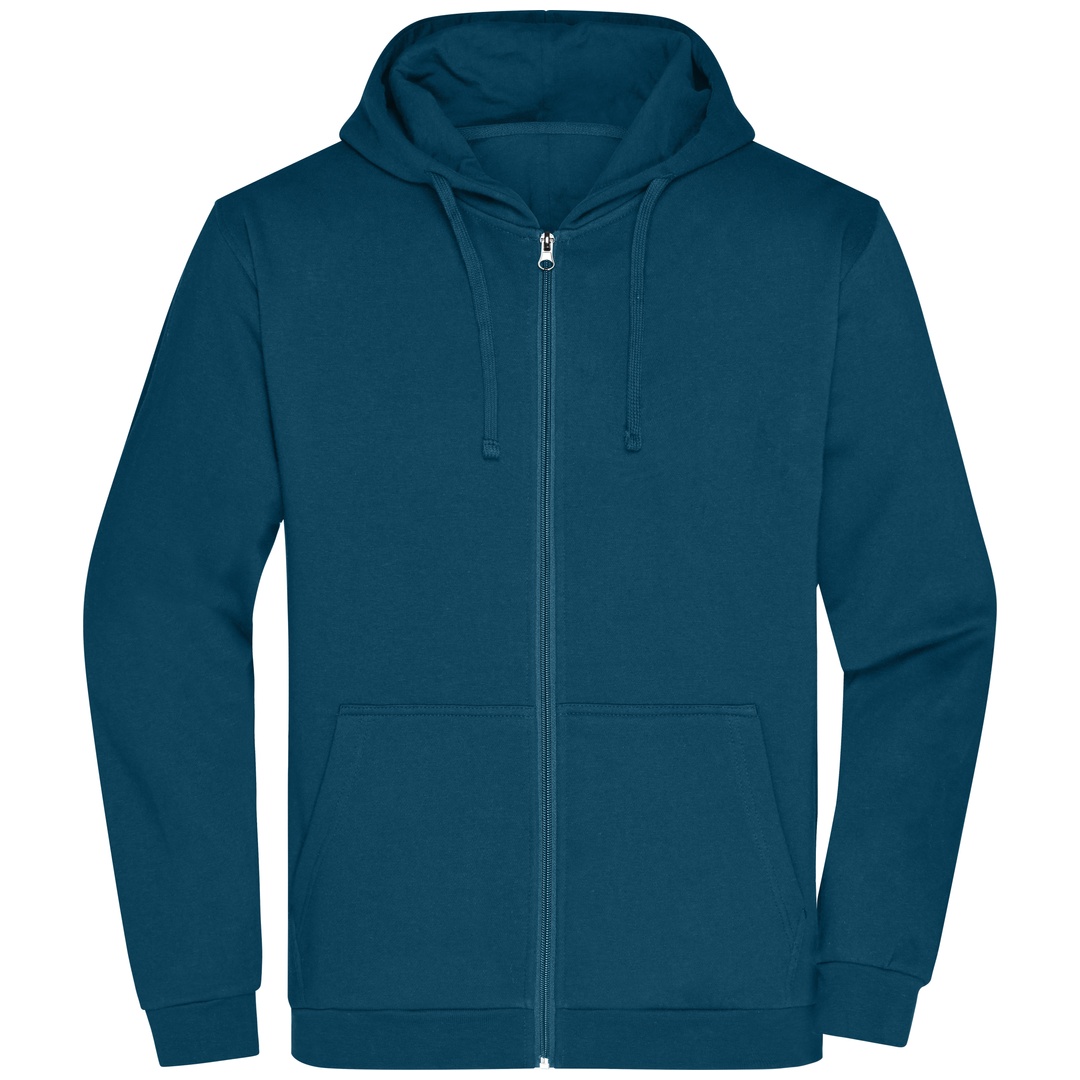 James & Nicholson Sweatjacke mit Kapuze Herren JN756 Gr. L petrol