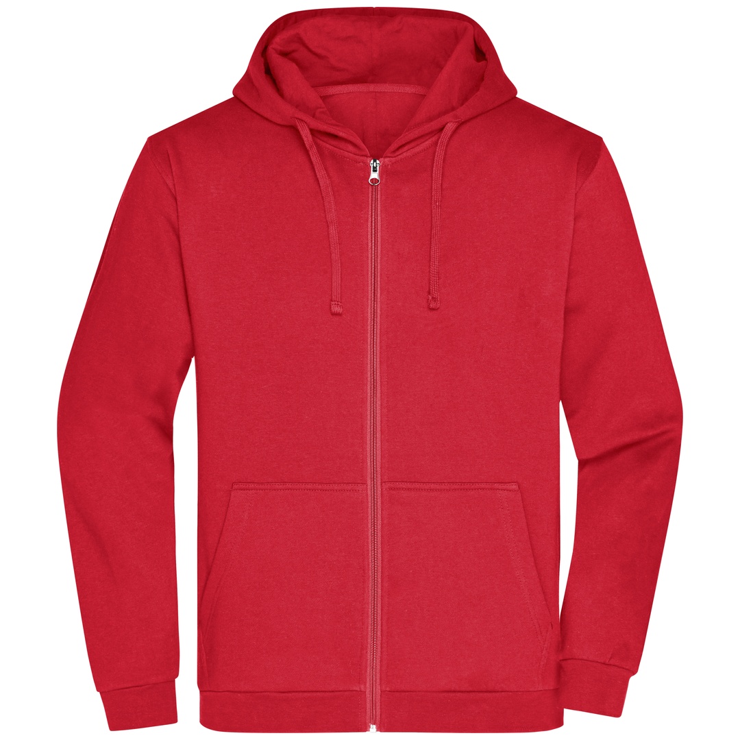 James & Nicholson Sweatjacke mit Kapuze Herren JN756 Gr. XL red
