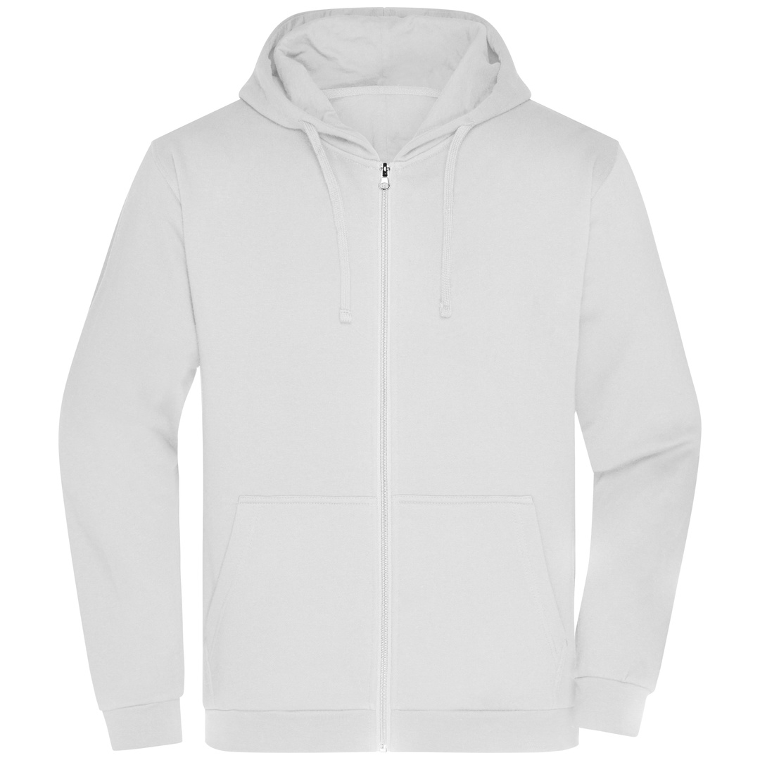 James & Nicholson Sweatjacke mit Kapuze Herren JN756 Gr. L white