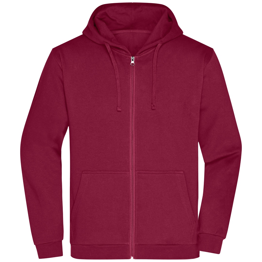 James & Nicholson Sweatjacke mit Kapuze Herren JN756 Gr. XL wine