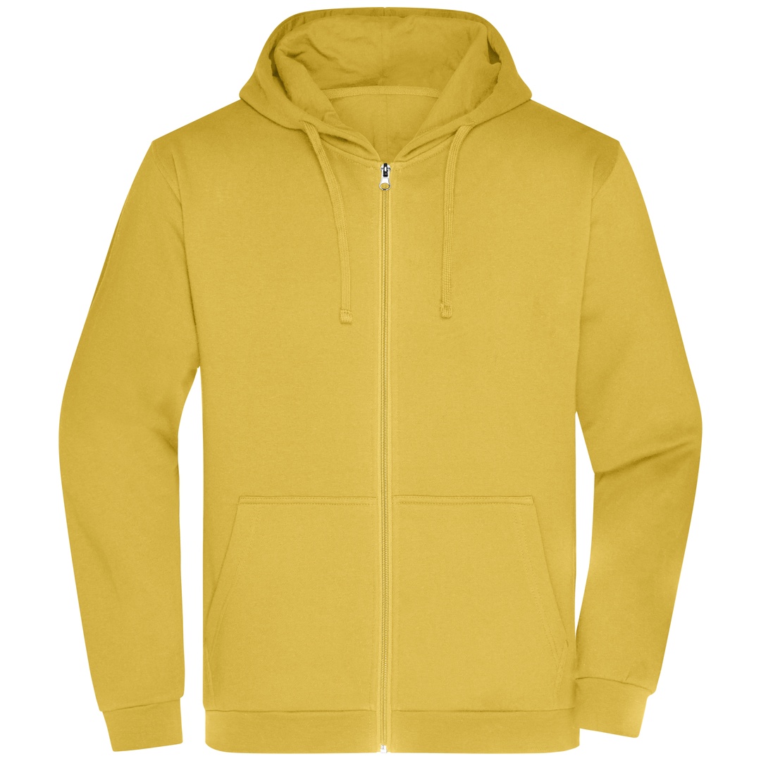 James & Nicholson Sweatjacke mit Kapuze Herren JN756 Gr. M yellow