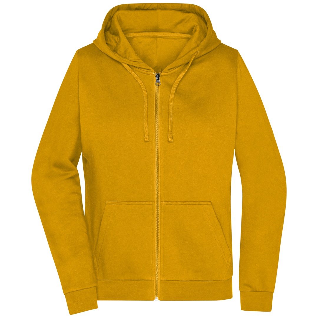 James & Nicholson Sweatjacke mit Kapuze Damen JN755 Gr. 2XL gold-yellow