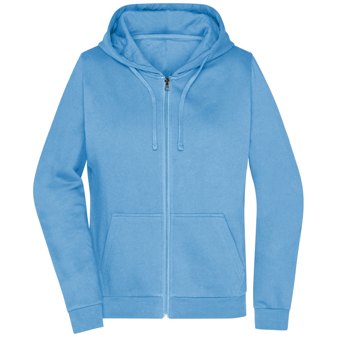 James & Nicholson Sweatjacke mit Kapuze Damen JN755 Gr. 3XL sky-blue