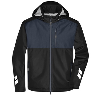 James & Nicholson wasserdichte Arbeitsjacke JN1815 Gr. 3XL black/carbon