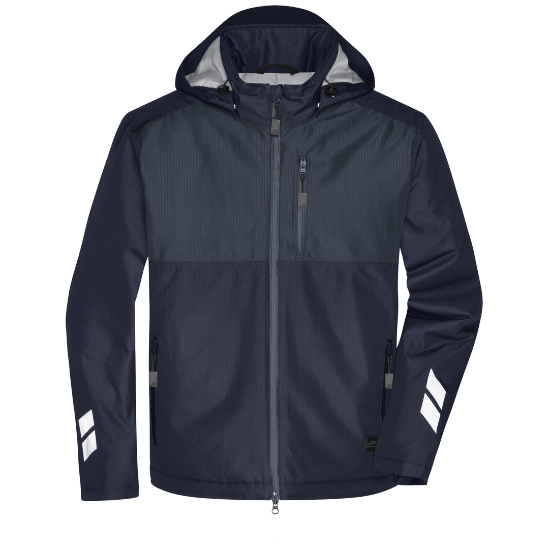 James & Nicholson wasserdichte Arbeitsjacke JN1815 Gr. 4XL navy/carbon
