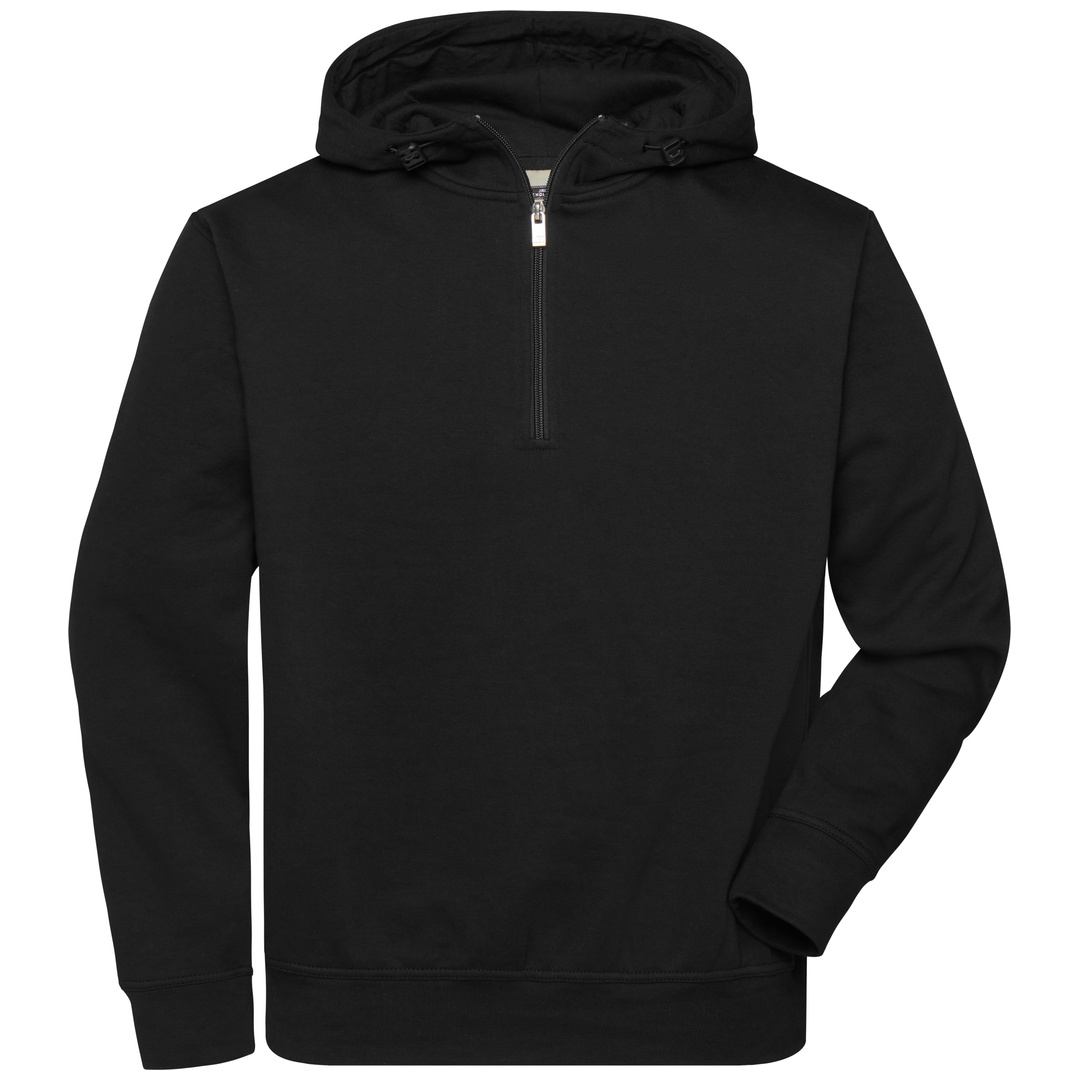 James & Nicholson Sweatshirt mit Reißverschluss und Kapuze JN839 Gr. 2XL black