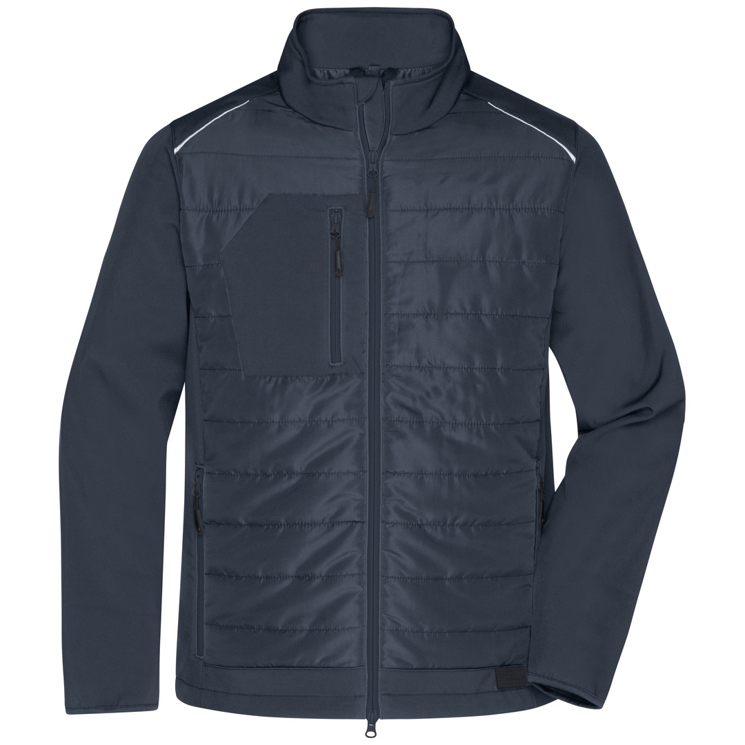 James & Nicholson Softshelljacke Materialmix Herren JN1820 Gr. 5XL carbon/carbon