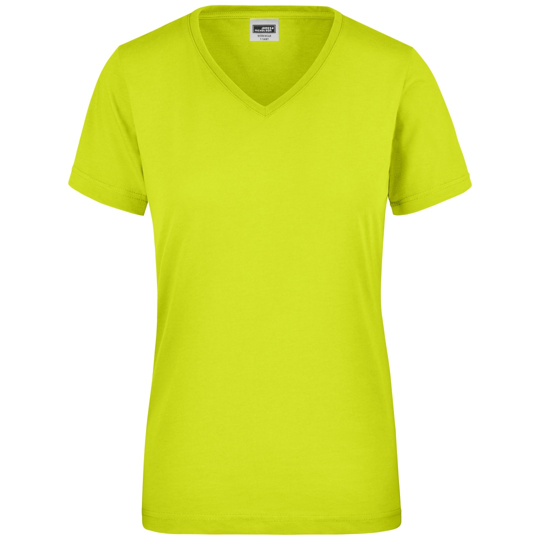 James & Nicholson T-Shirt in Signalfarben Damen JN1837 Gr. XL neon-yellow
