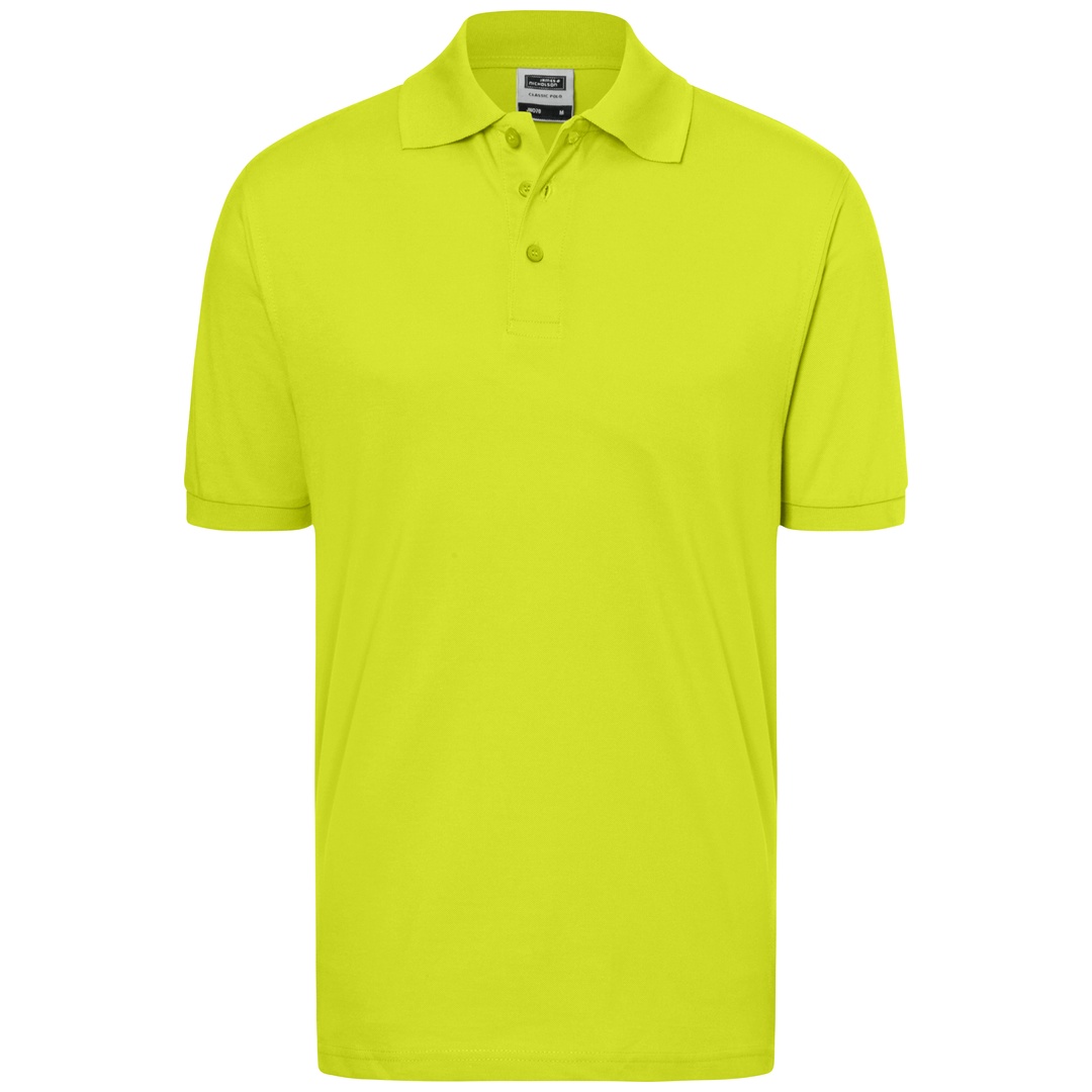 James & Nicholson Poloshirt Herren JN070 Gr. L acid/yellow