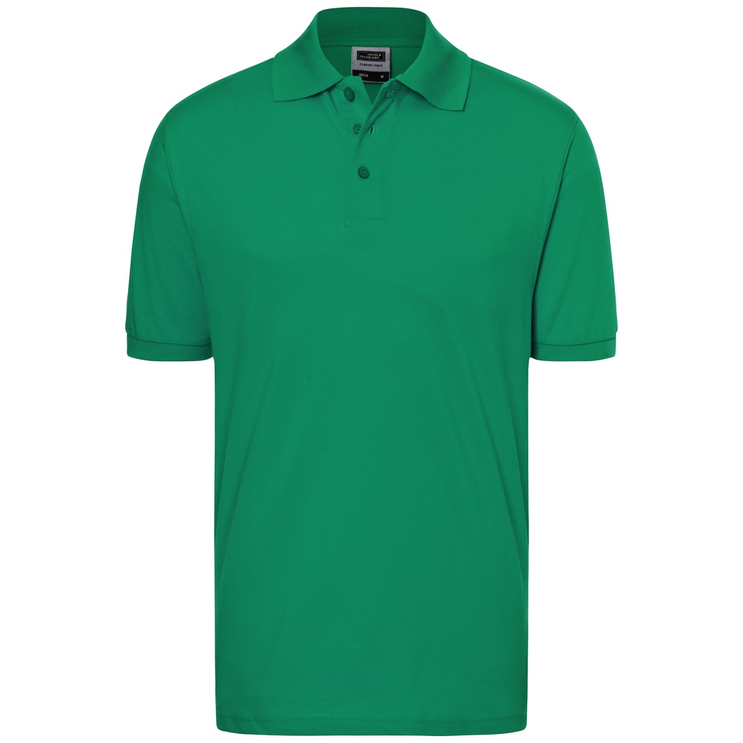 James & Nicholson Poloshirt Herren JN070 Gr. M irish-green