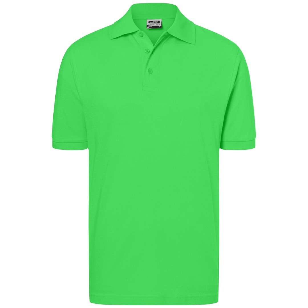 James & Nicholson Poloshirt Herren JN070 Gr. 3XL lime-green