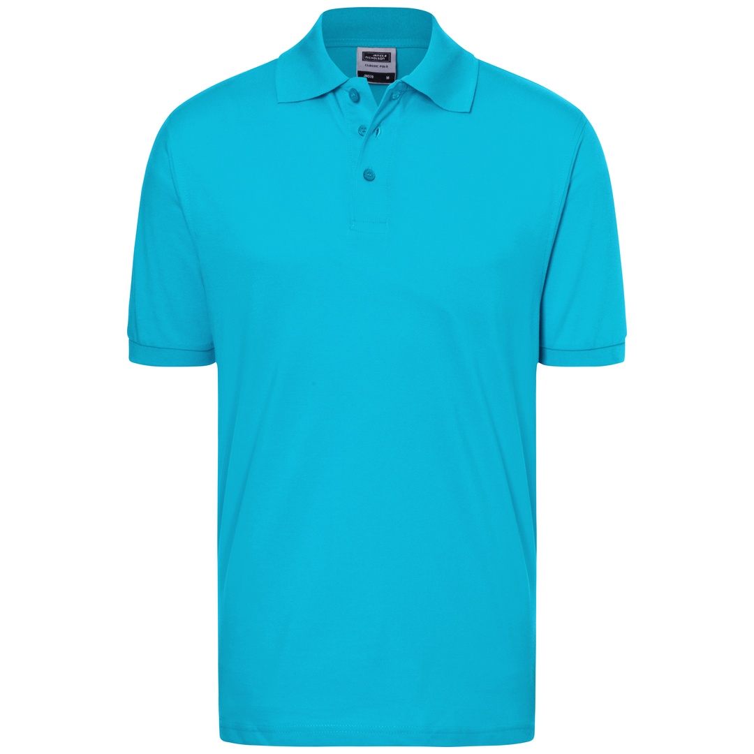 James & Nicholson Poloshirt Herren JN070 Gr. S turquoise
