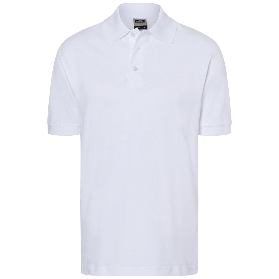 James & Nicholson Poloshirt Herren JN070 Gr. S white