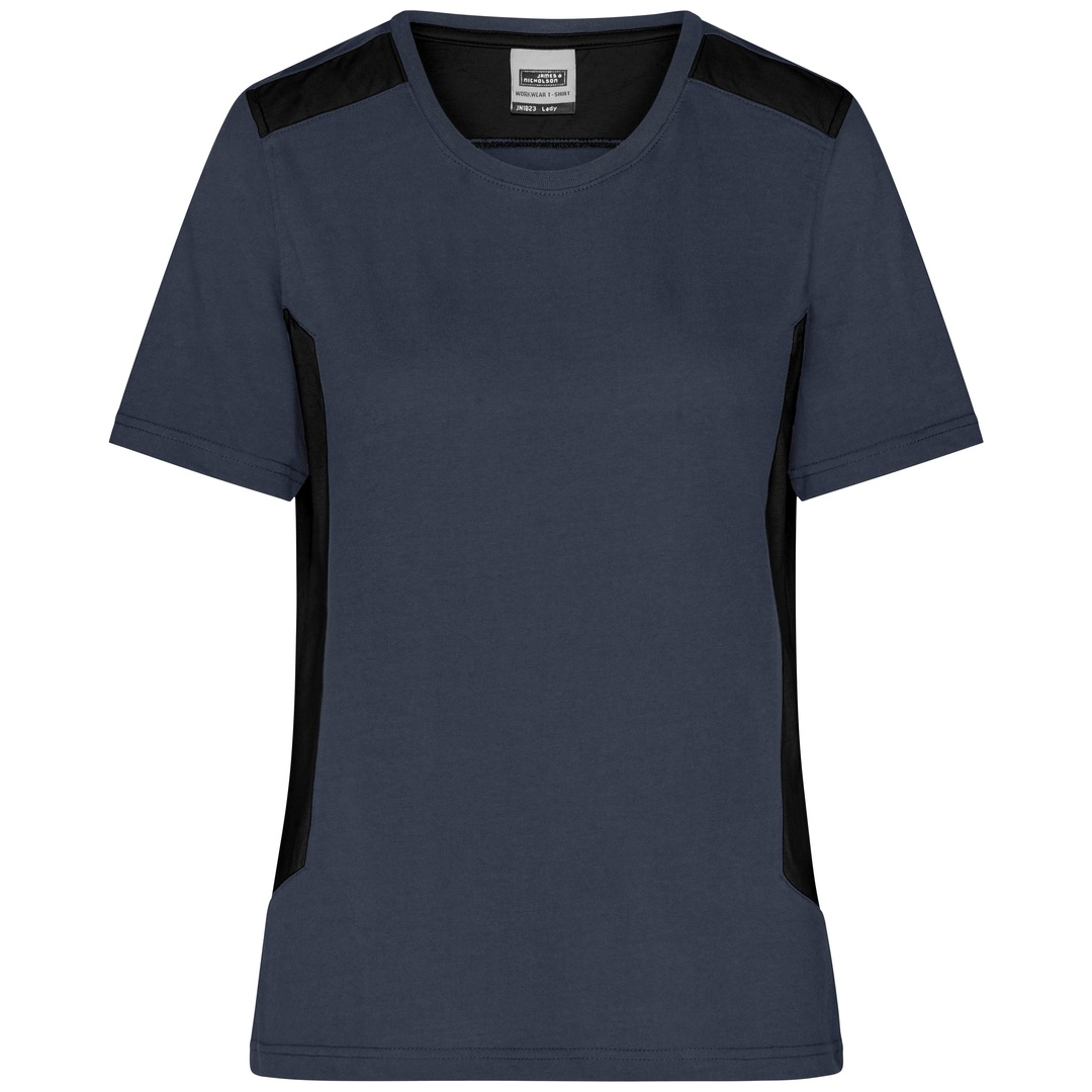 James & Nicholson Workwear T-Shirt Damen JN1823 Gr. XS carbon/black