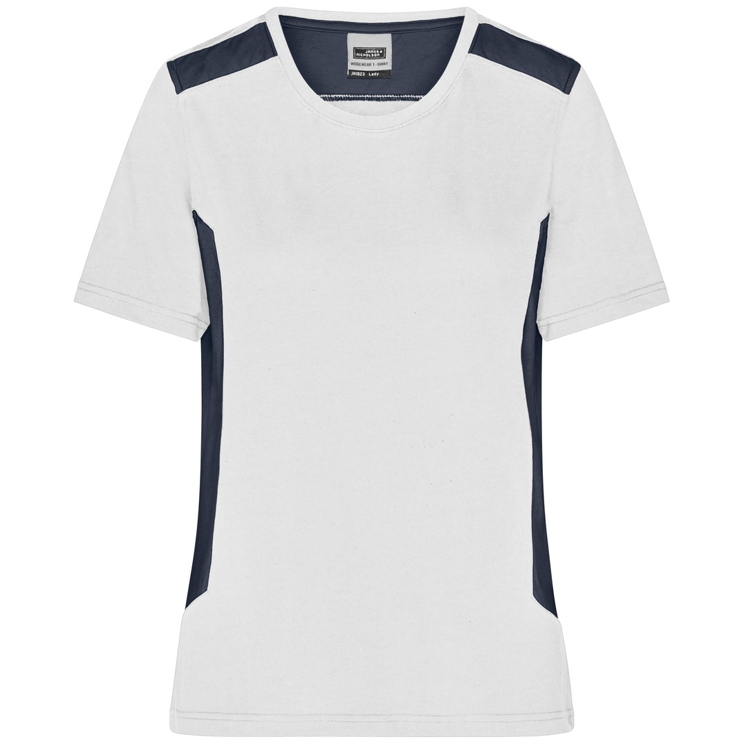 James & Nicholson Workwear T-Shirt Damen JN1823 Gr. 4XL white/carbon