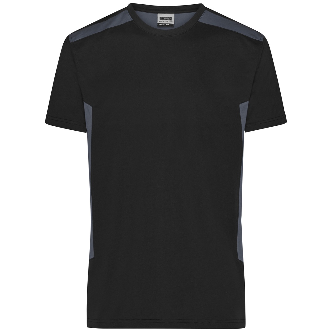 James & Nicholson Workwear T-Shirt Herren JN1824 Gr. XL black/carbon