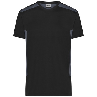 James & Nicholson Workwear T-Shirt Herren JN1824 Gr. 3XL black/carbon