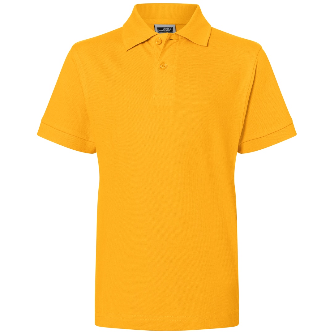 James & Nicholson Poloshirt Kinder JN070K Gr. S-110/116 gold-yellow